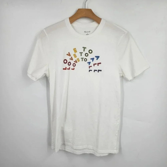 Madewell‎ Unisex x Human Rights Campaign Love to All Pride Short Sleeve Tee SZ S - Picture 1 of 10